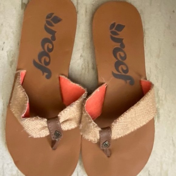 Reef beach wear or everyday Burlap sandals - Picture 2 of 4